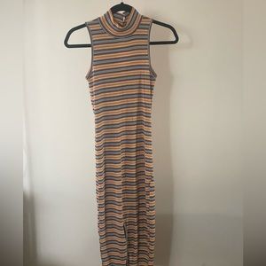 Front split maxi dress